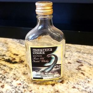 MONSTER'S CHOICE Whisky Bottle Vintage Miniature Empty.